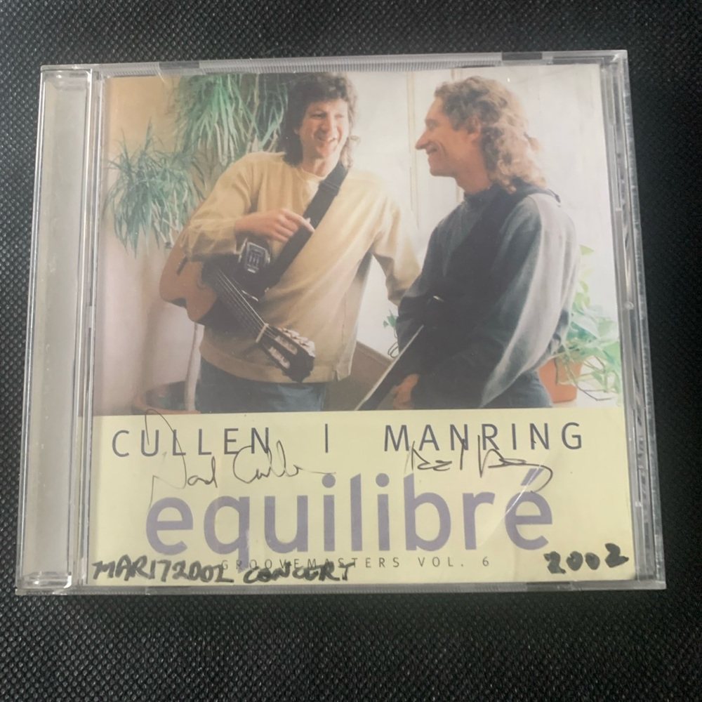 Pre Owned Music CD Cullen Manring Equilibre 2002 Concert Autographed